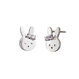 Silver Misty Bunny Earring