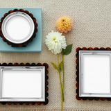Tortoise Scallop Signature 5x7 Photo Frame