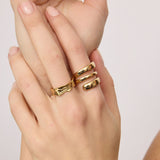 Gold Triple Twist Ring