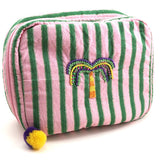 Stripe Capri Cosmetic Pouch