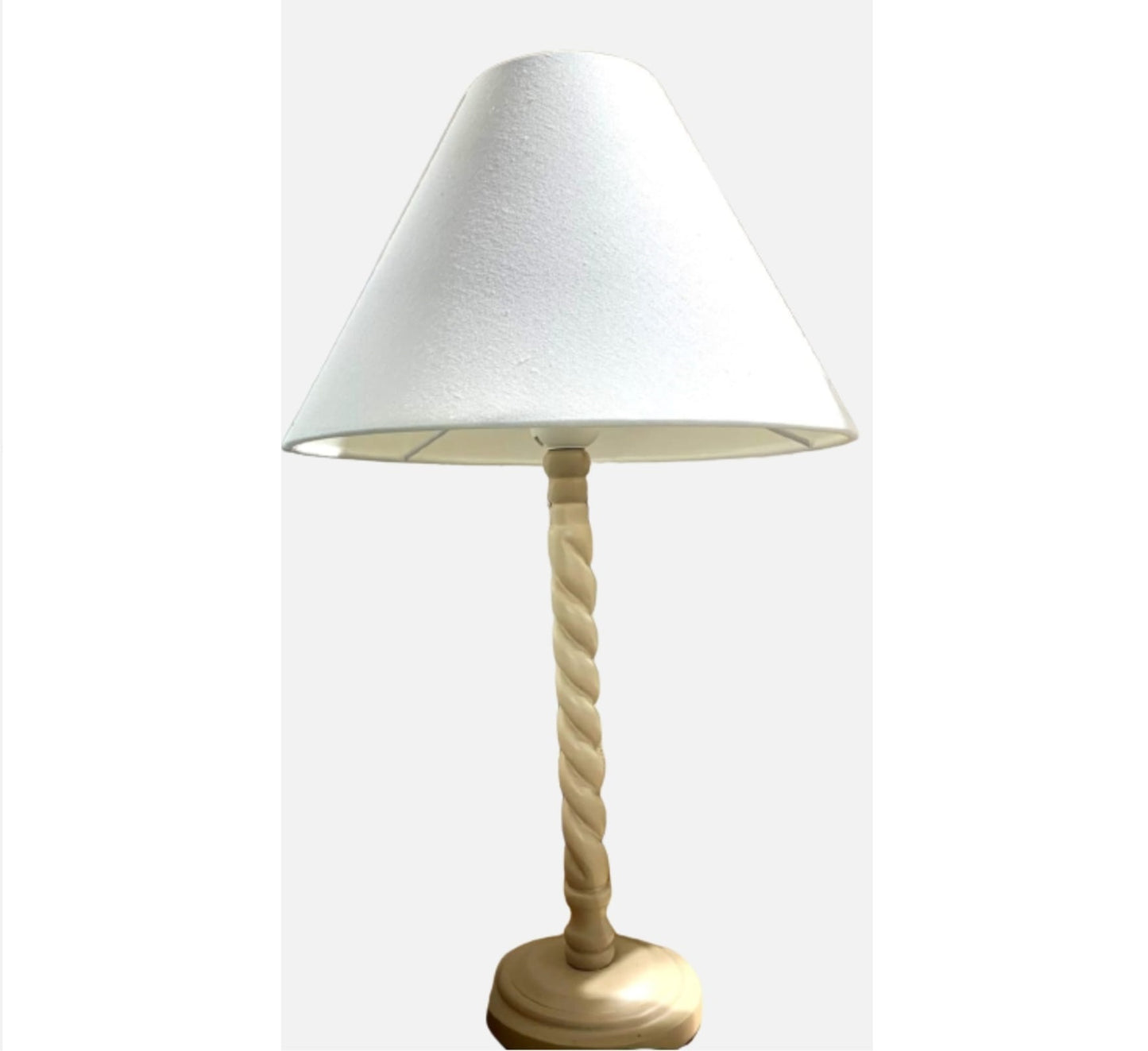 TWIST RESIN LAMP NUDE/WHITE