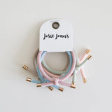 Pastel Piper Hair Ties - Set of 5