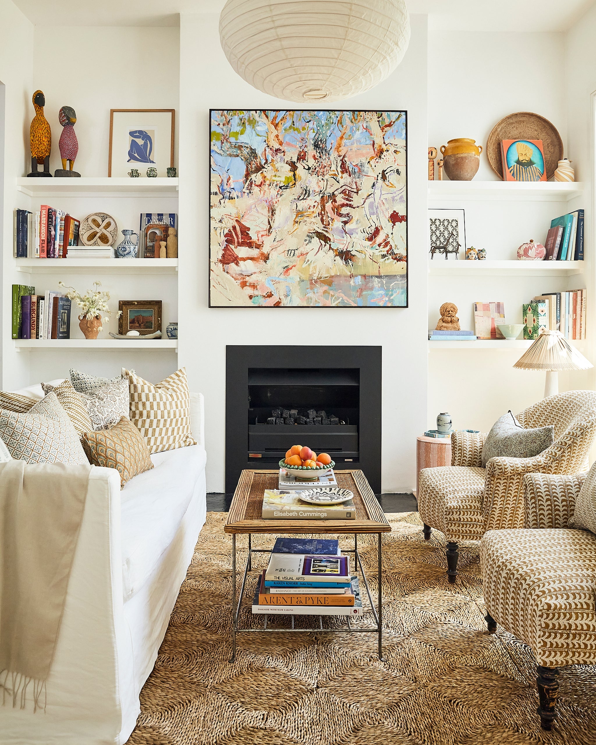 Luxor Saffron fabric by Walter G shown in a styled interior, reference LINN18.008