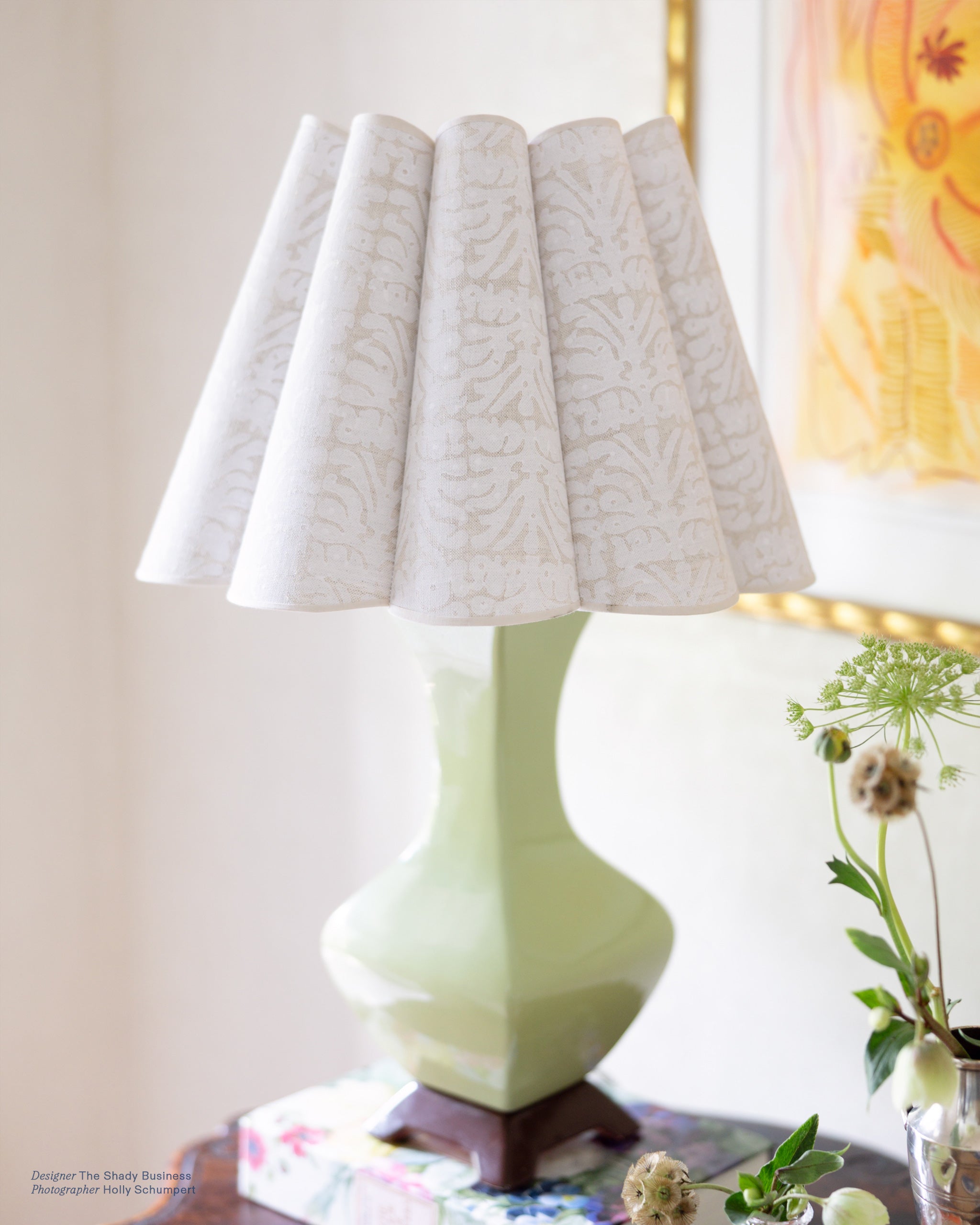 Anjuna Chalk fabric by Walter G shown in a styled interior, reference LINN19.009