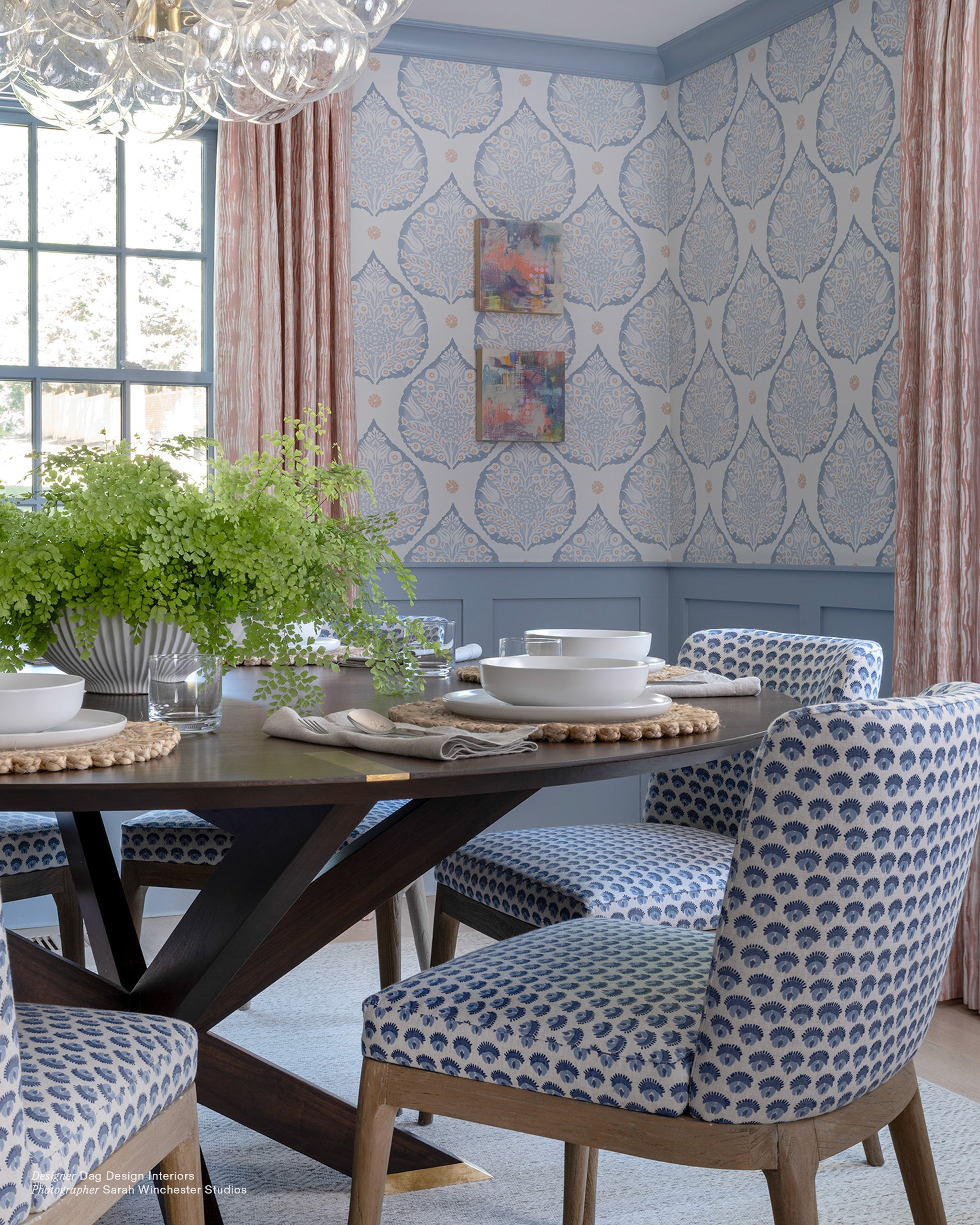 Cadiz Riviera fabric by Walter G shown in a styled interior, reference LINN21.006