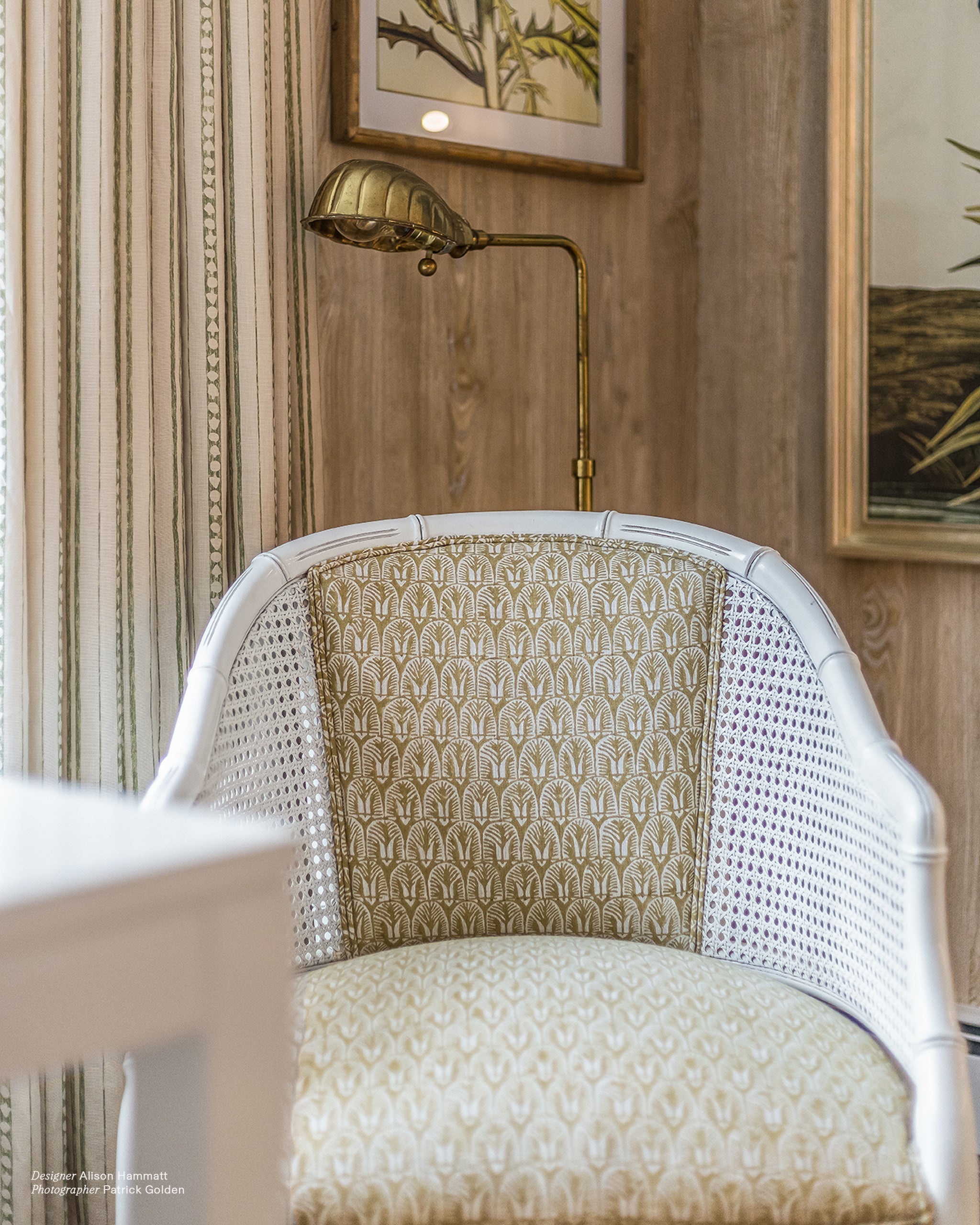 Belize Saffron fabric by Walter G shown in a styled interior, reference LINN21.009