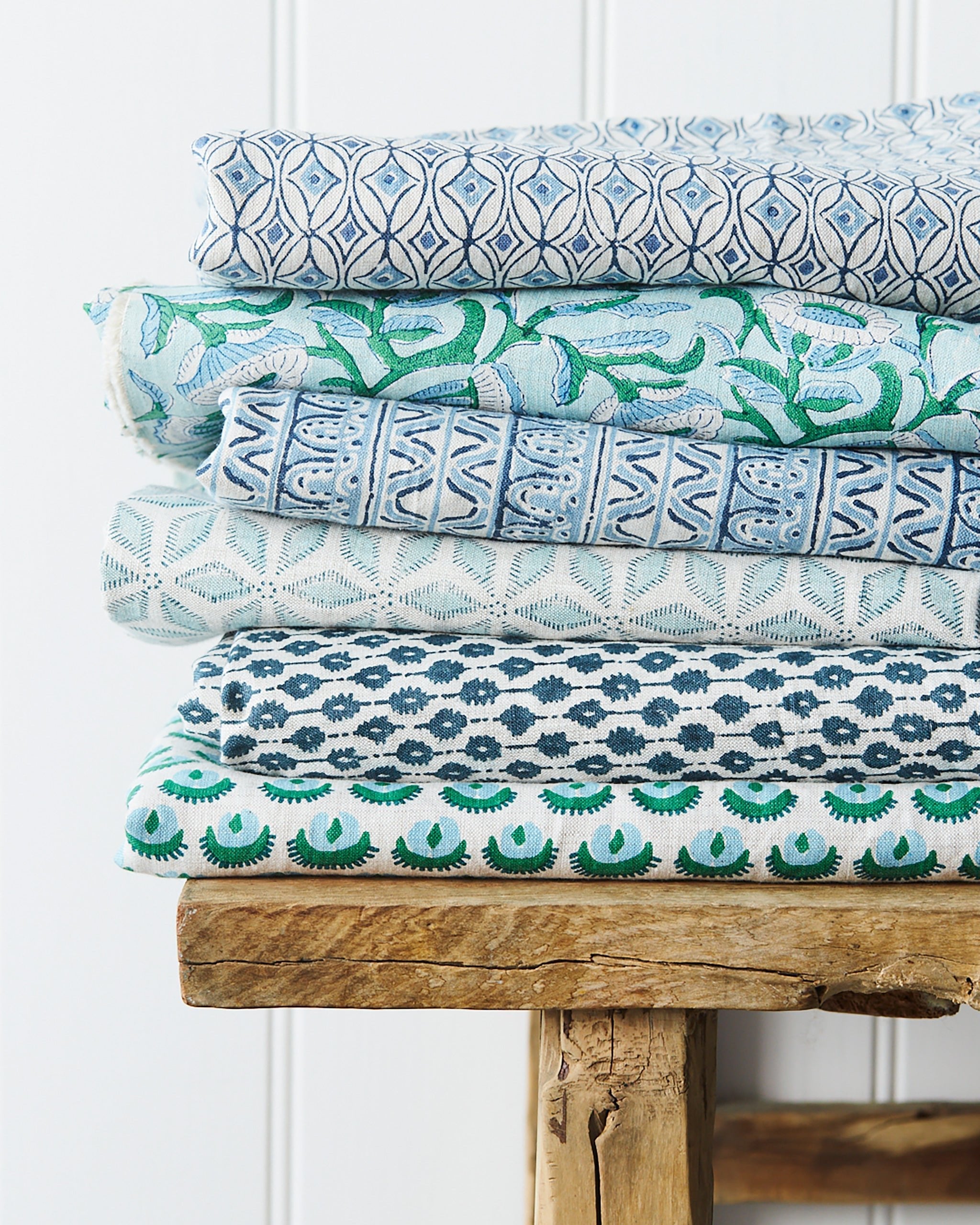 Condesa Azure fabric by Walter G shown in a styled interior, reference LINN22.002