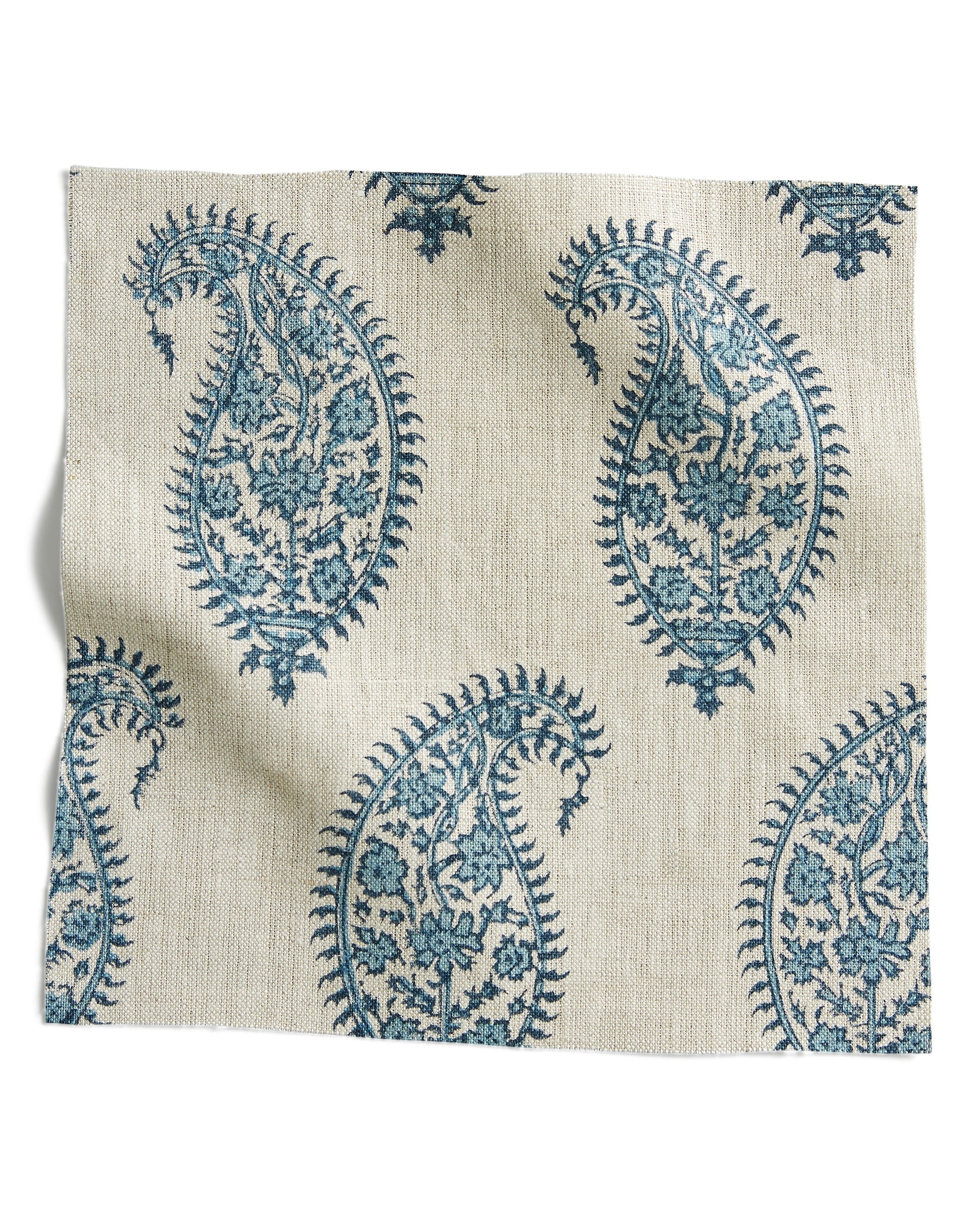 Paisley Azure fabric by Walter G, reference LINN22.003