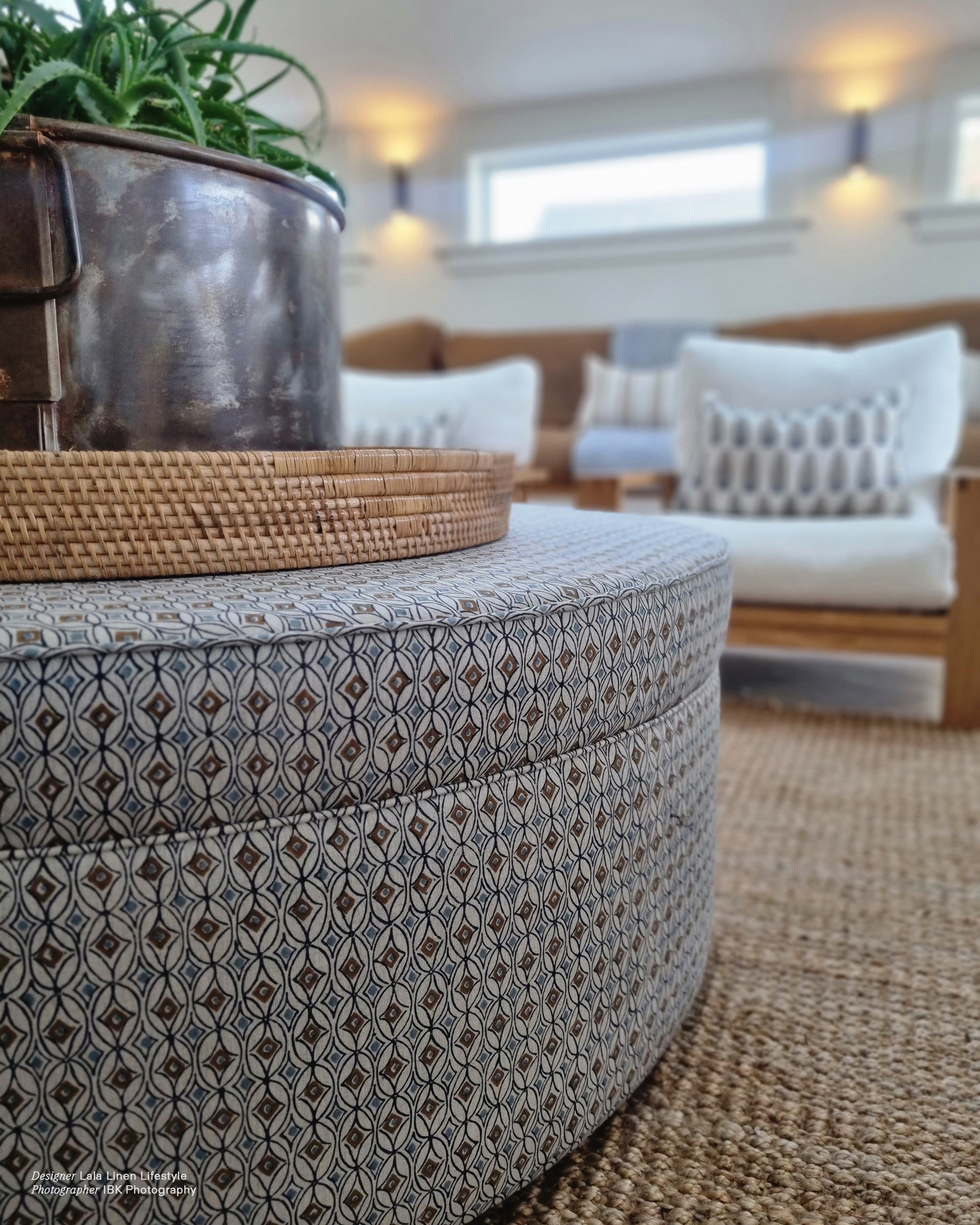 Condesa Tobacco fabric by Walter G shown in a styled interior, reference LINN22.007