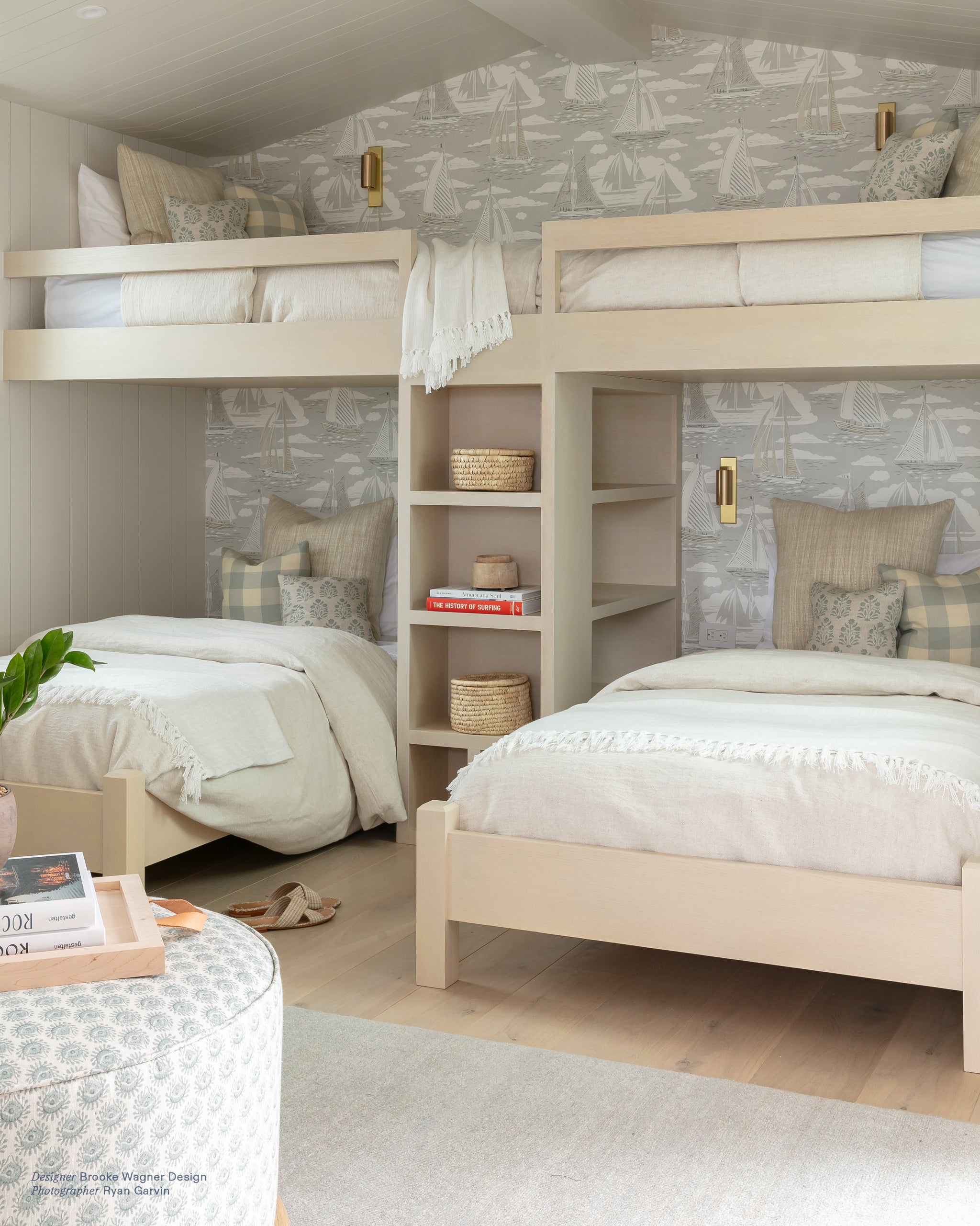 Lyon Celadon fabric by Walter G shown in a styled interior, reference LINN22.012