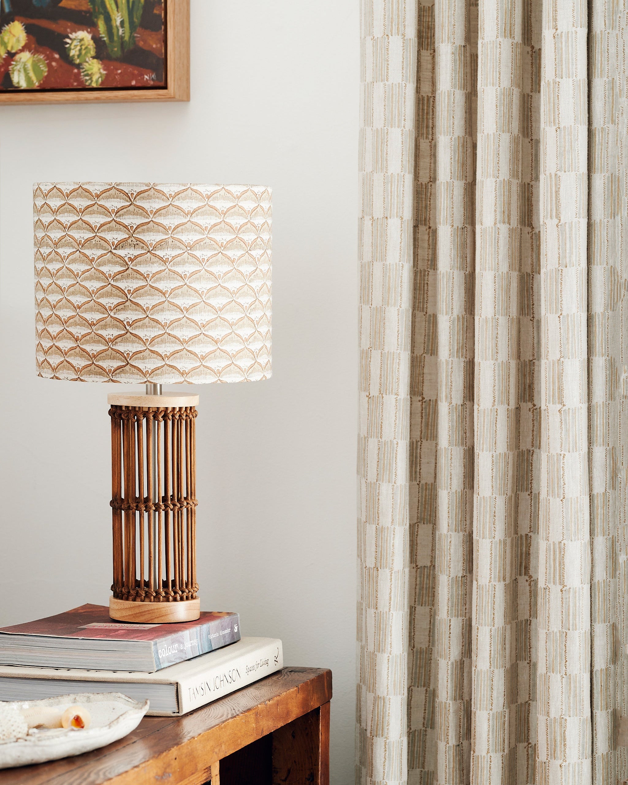 Salerno Amaro fabric by Walter G shown in a styled interior, reference LINN24.002