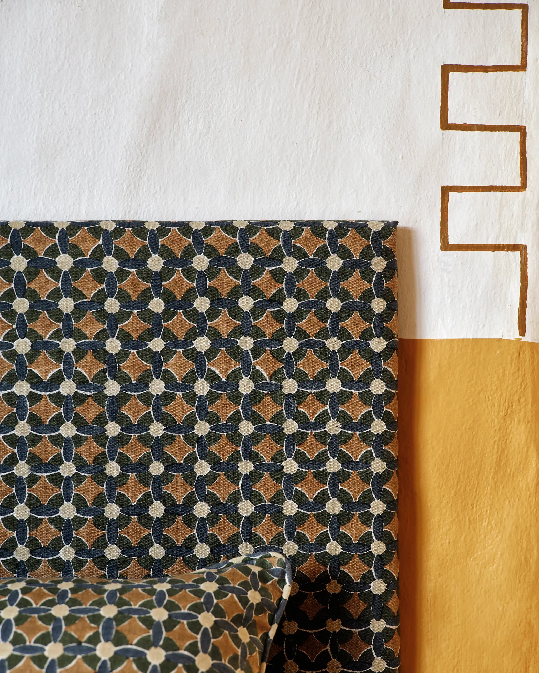 Casablanca Desert fabric by Walter G shown in a styled interior, reference LINN26.009