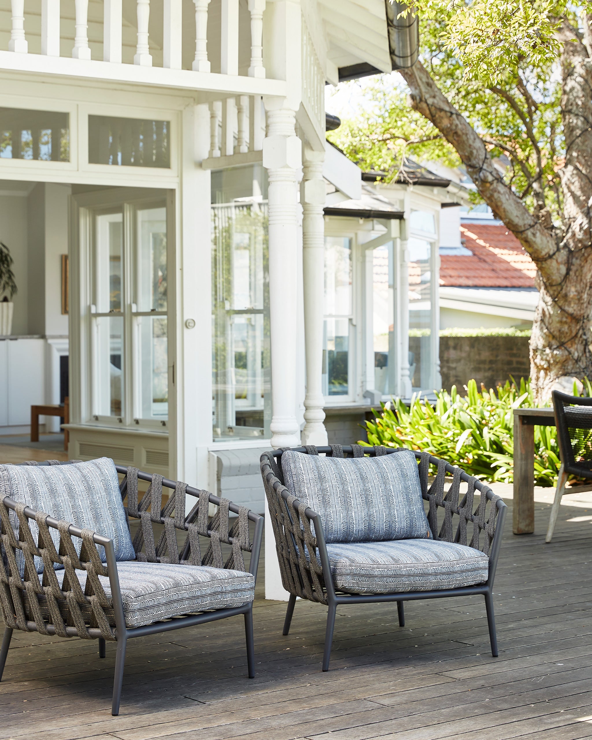 Balos Atlantic fabric by Walter G shown in a styled interior, reference SUNB23.003