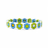 White Daisy Tile Bracelet
