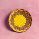 Woven Bowl - Yellow/Lilac