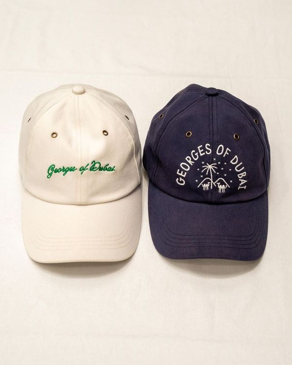 GEORGES OF DUBAI CAP - NAVY & WHITE