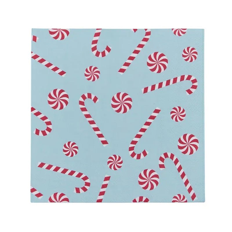 XMAS CANDY NAPKIN - BLUE