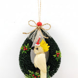 Christmas Door Hanger Wreath - Cockatoo
