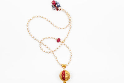 POMEGRANATE PEARLS NECKLACE