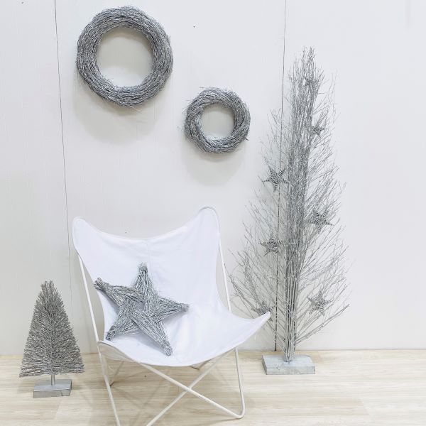 KRISSY TREE SILVER with STARS