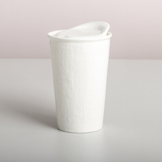 IT'S A KEEPER CERAMIC CUP - WHITE LINEN