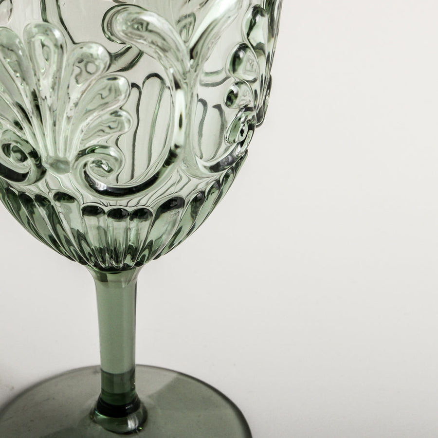 FLEMINGTON ACRYLIC WINE GLASS - GREEN