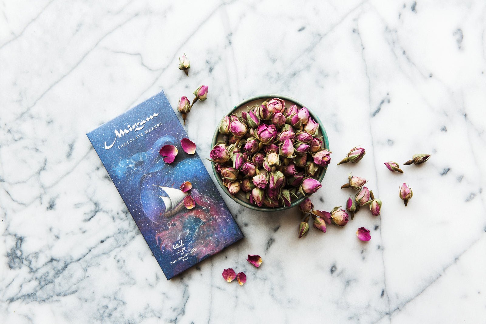DARK CHOCOLATE WITH ROSE 70g - GEORGES of Dubai
