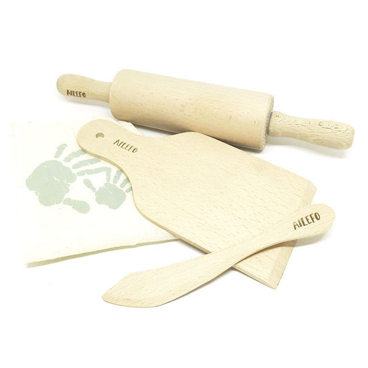 ECO WOOD MODELING CLAY TOOLS IN COTTON BAG