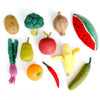 FELT VEGETABLES AND FRUITS - SET B