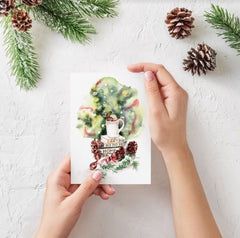 LET'S STAY HO HO HO HOME - XMAS CARD - GEORGES of Dubai